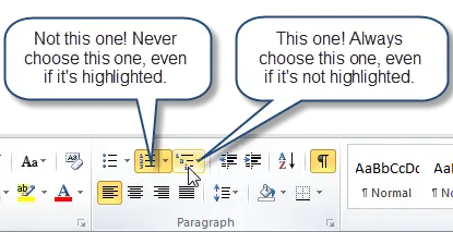 how to number paragraphs in microsoft word